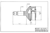 Шрус HO-031A50 Шрус HO-031A50