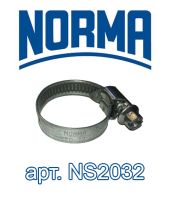 Хомут червячный NORMA NS2032/20-32 мм Хомут червячный NORMA NS2032/20-32 мм