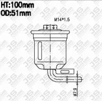 Фильтр топливный Япония FS-3201 / JN-3201 JS ASAKASHI