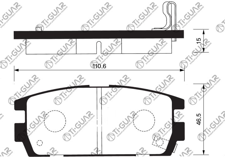 Тормозные колодки TG-1716/PN0479* Ti·GUAR Тормозные колодки TG-1716/PN0479* Ti·GUAR