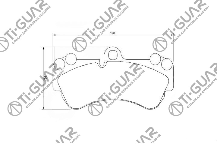 Тормозные колодки TG-1547/PN0345* Ti·GUAR Тормозные колодки TG-1547/PN0345* Ti·GUAR